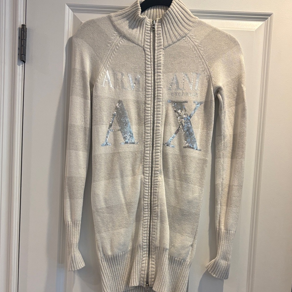 Armani Exchange Women's Cream Cardigan